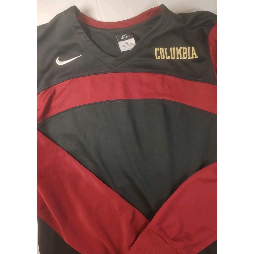 Nike Dri - Fit‎ Columbia Black And Maroon Pull Over Medium Sweatshirt